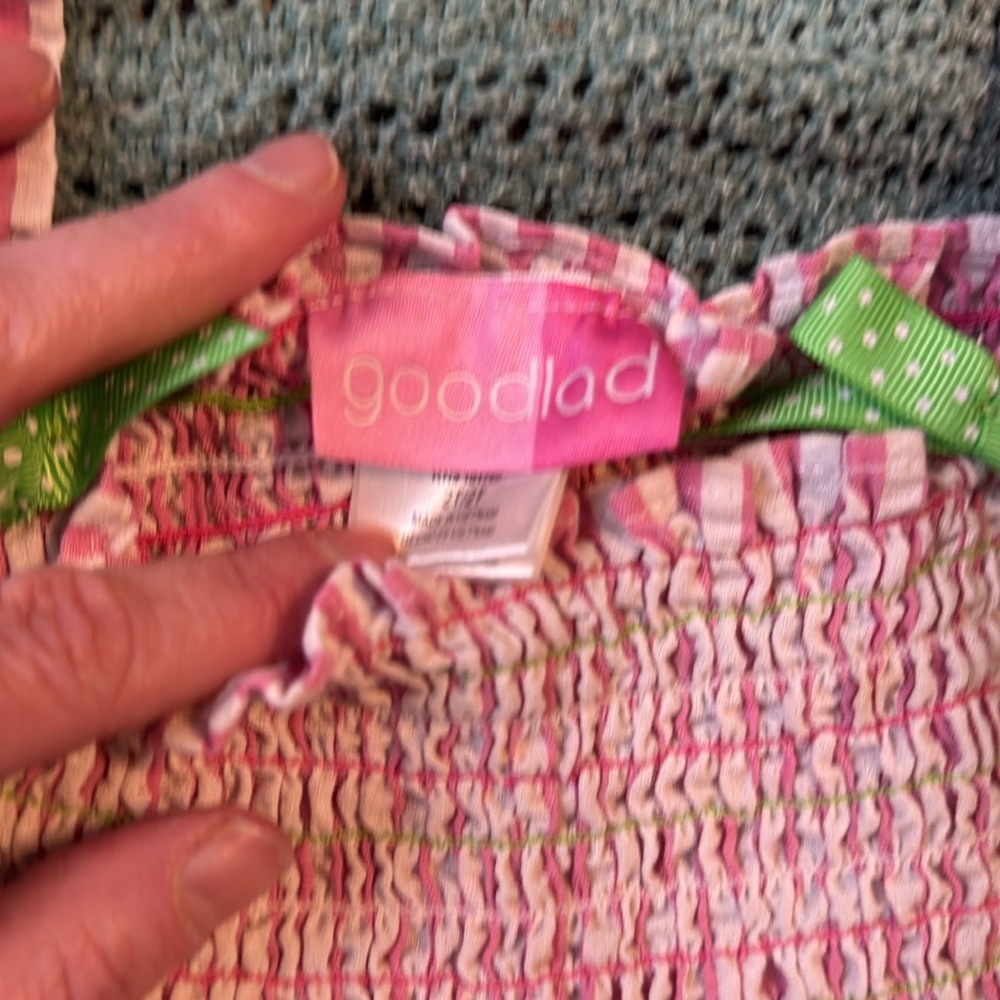 5/$25 2T Pink Striped Kids Dress with Watermelon Print - Picture 4 of 6